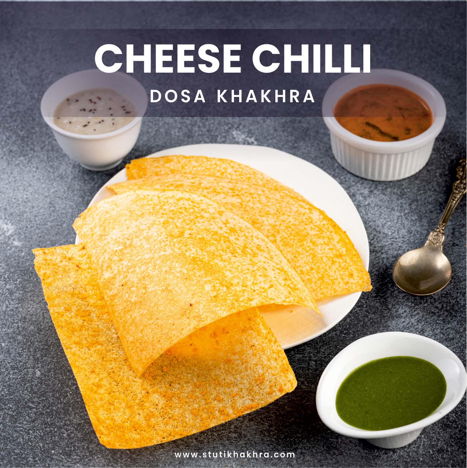 Dosa Khakhra Cheese Chilly Chatka (12 Pcs) Stuti Khakhra