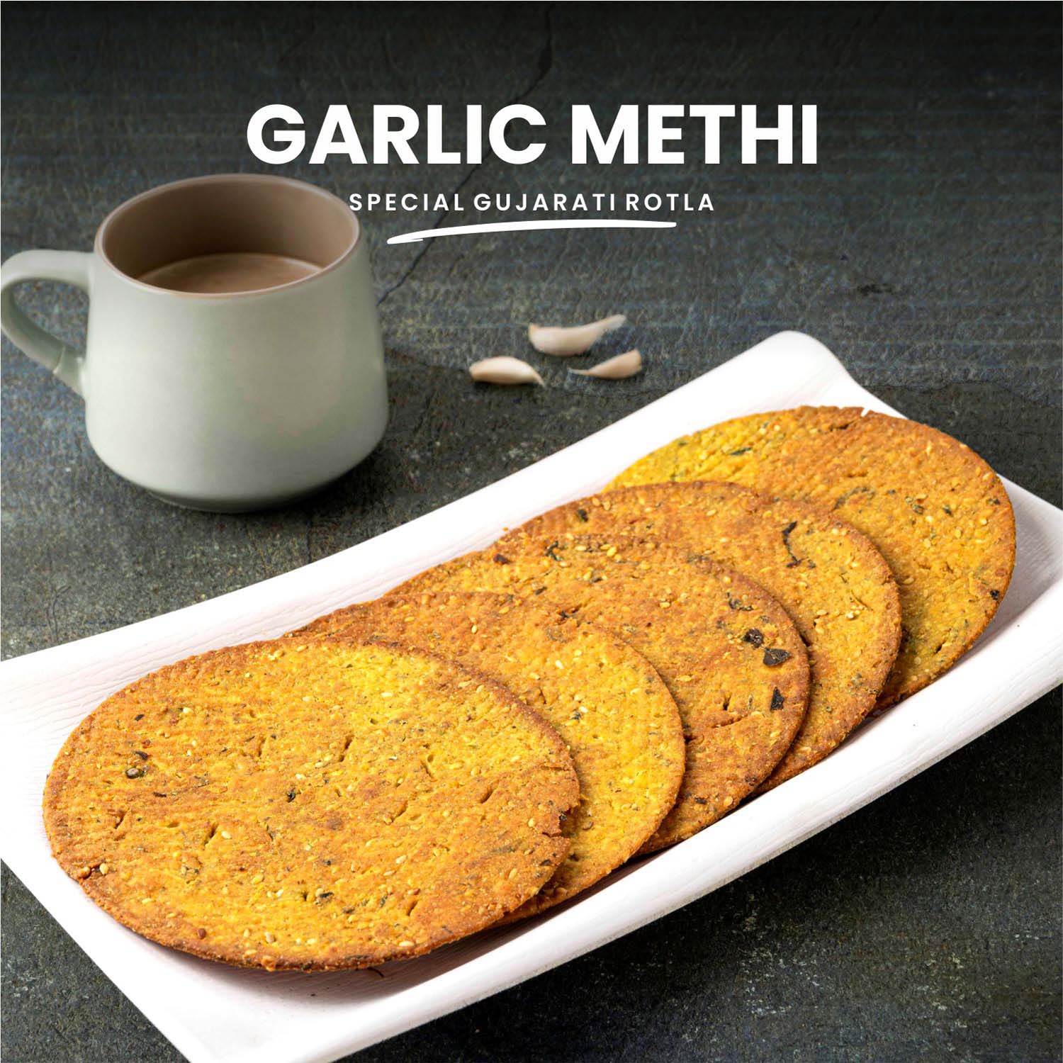 Garlic Methi Rotla - 200g – Stuti Khakhra
