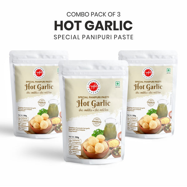 Hot Garlic - Panipuri Paste (Pack of 3)