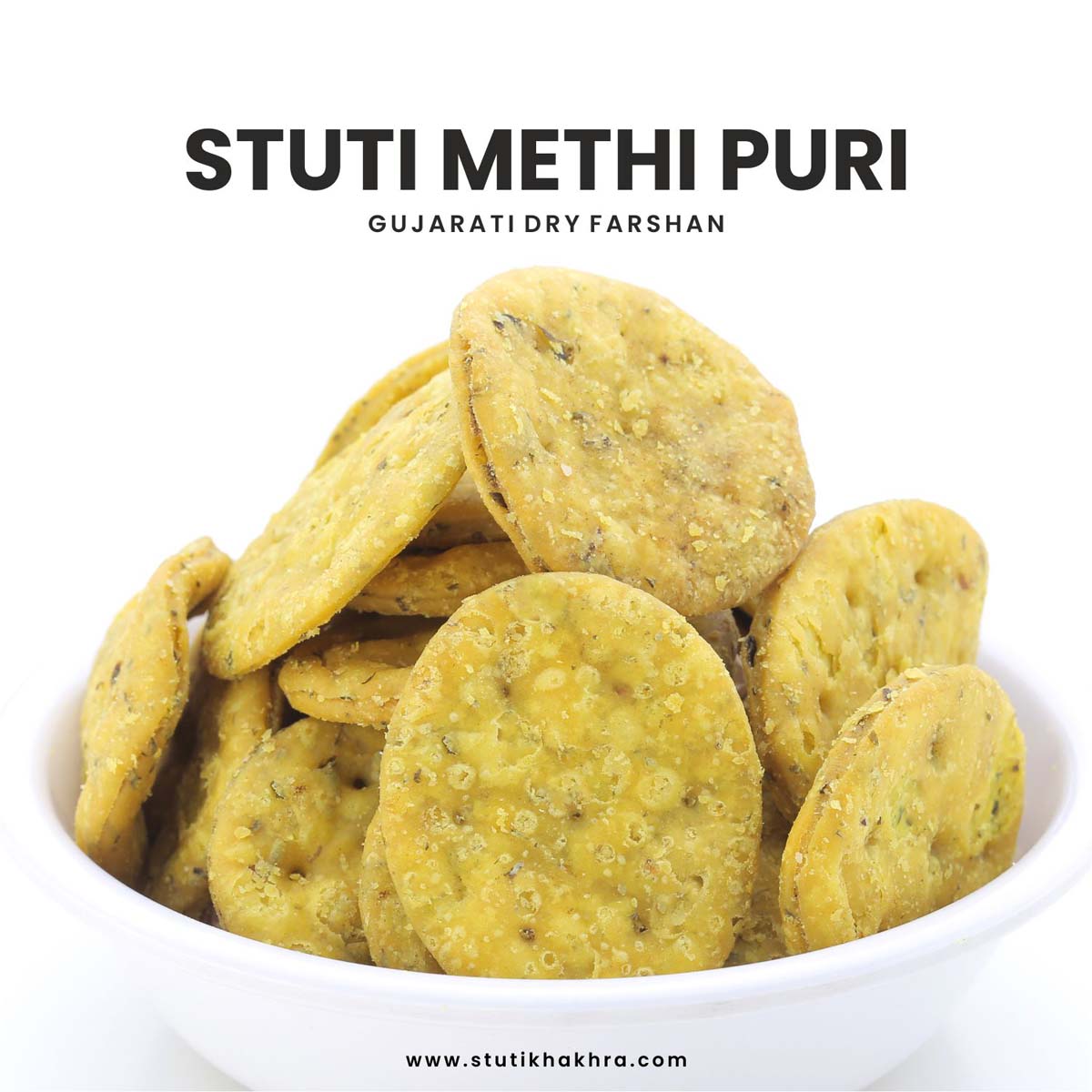 Mathi Puri Stuti Methi Puri (200g) – Stuti Khakhra